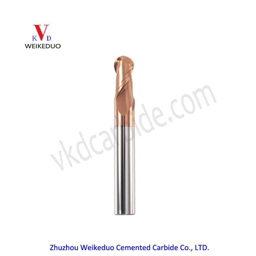 Solid carbide ball nose end mill