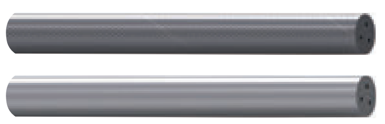 Rods with 3 Helical Coolant Holes (30°)