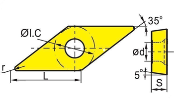 VBMT-PMN Turning Inserts