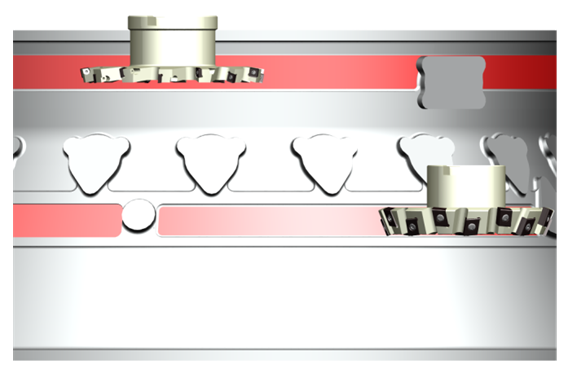 Cutting Tools Application in Aerospace Industry on front Case in Combustion Chamber 2