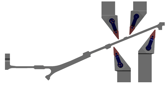 Cutting Tools Application in Aerospace Industry on front Case in Combustion Chamber 3