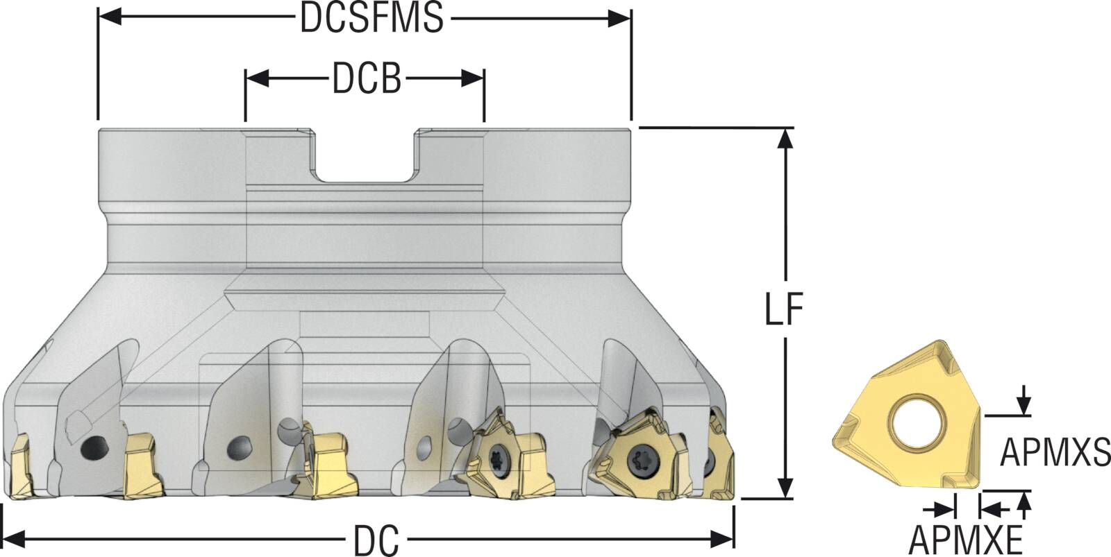 XNEX080608TR-MD13/MD15 Milling Inserts