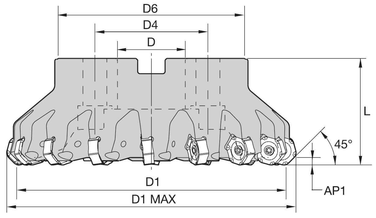 XNGJ0905ANSN-GD Milling Inserts