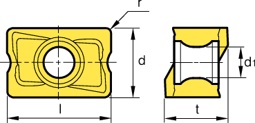 LNMX100608PNR-MM Milling Inserts