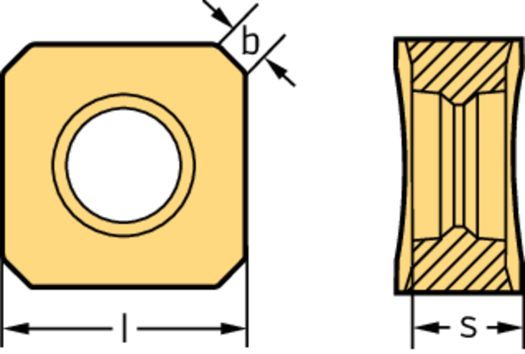 SNMX1205A(Q)NN-F57 Milling Inserts