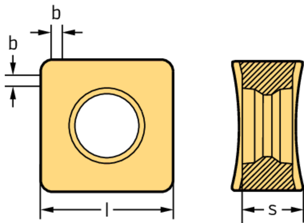 SNMX1205A(Q)NN-F57 Milling Inserts