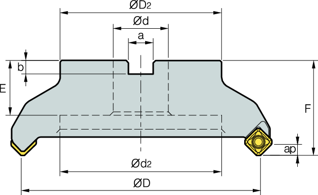 SNMX1205A(Q)NN-F57 Milling Inserts