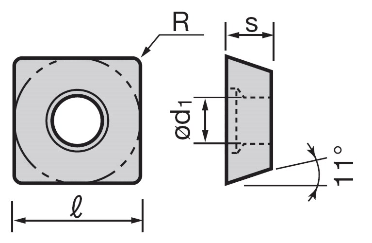 SPMT120408-XS Milling Inserts