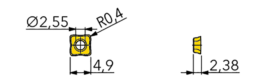 SOMT-DP Milling Inserts