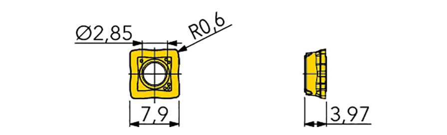 SOMT-DP Milling Inserts