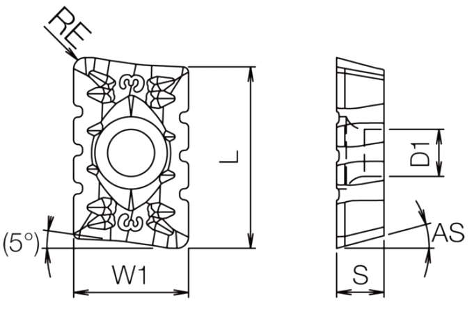 APMT250640ER-NB3 Milling Inserts